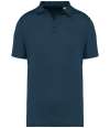 SP220 Spasso Linen Polo Shirt peacock blue colour image